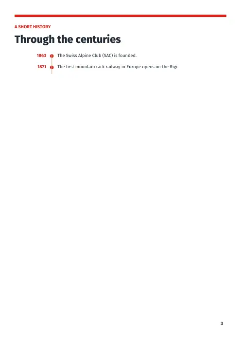 Booklet page 3: A short history
