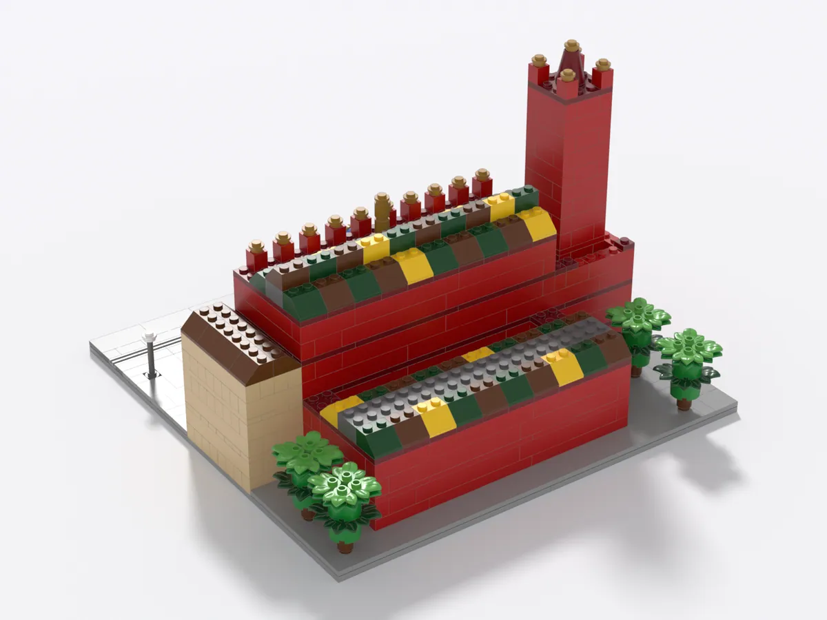 Rathaus Basel model, back right