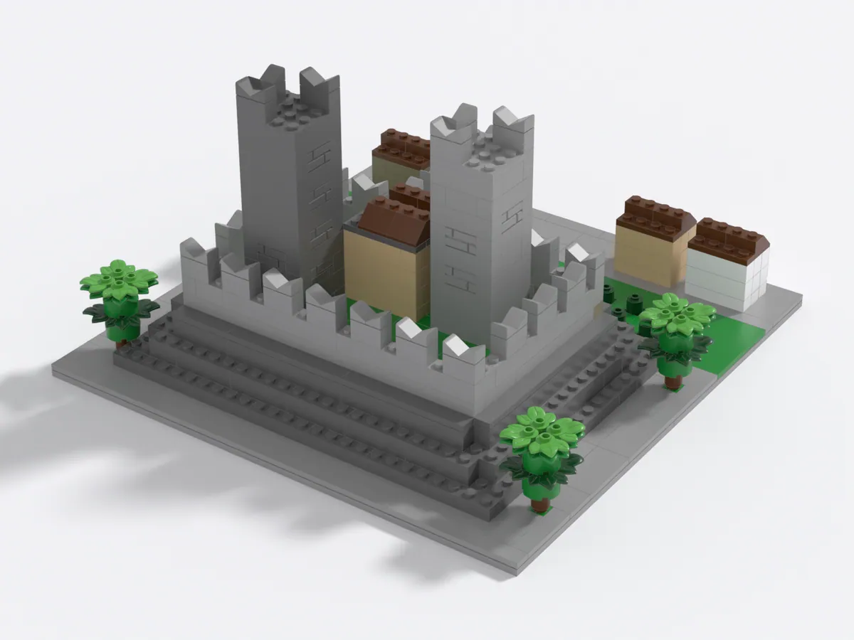 Castelgrande model, back left