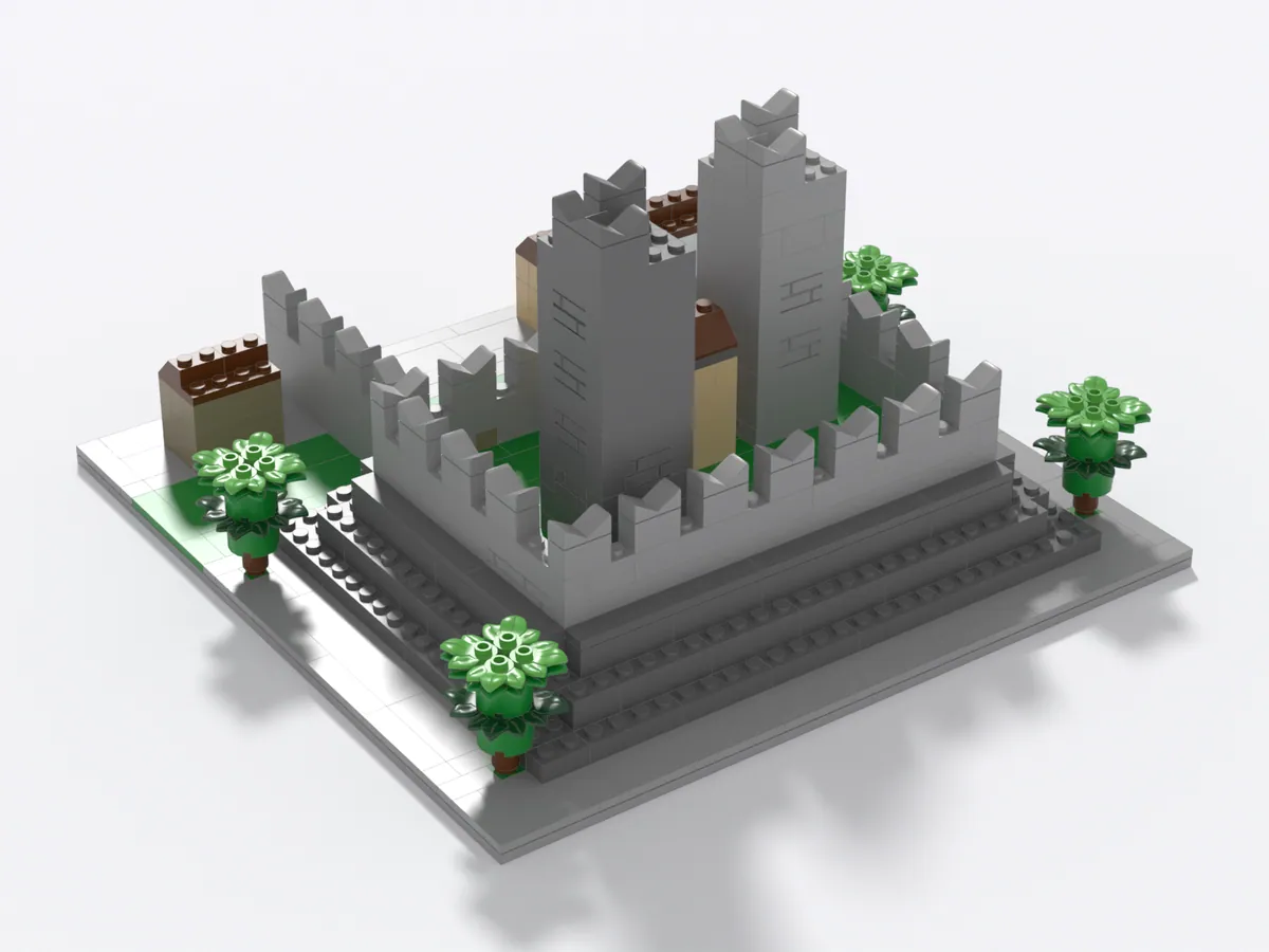 Castelgrande model, back right