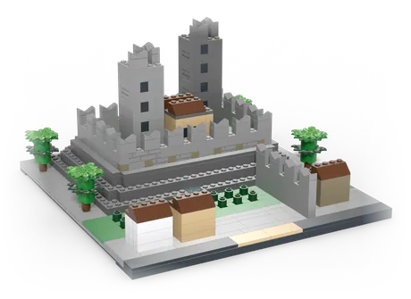 Brick-built model of the Castelgrande
