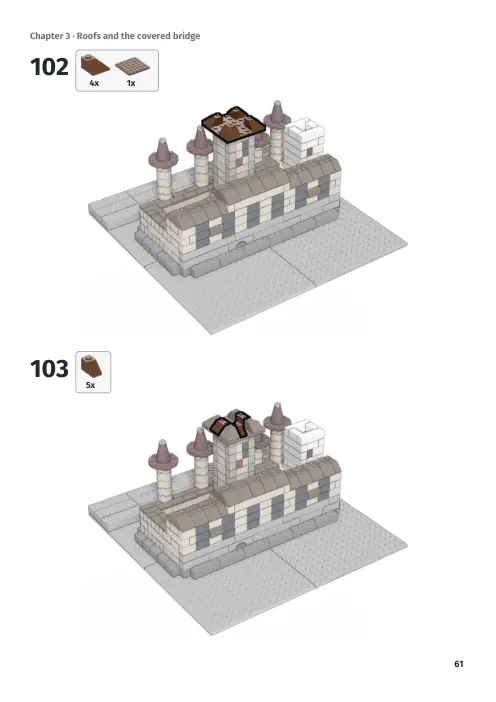 Booklet page 61: Build steps