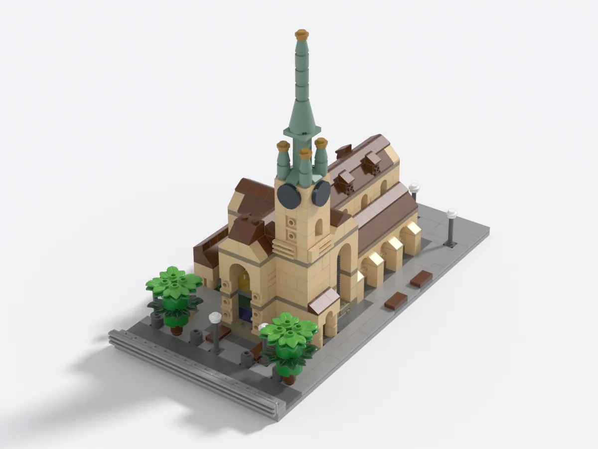Fraumünster model, back left