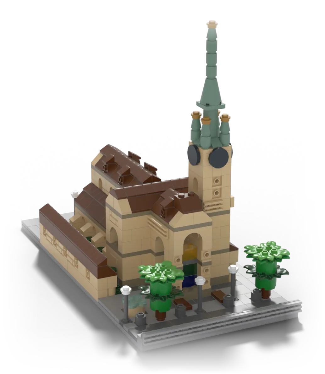Fraumünster model, hero view