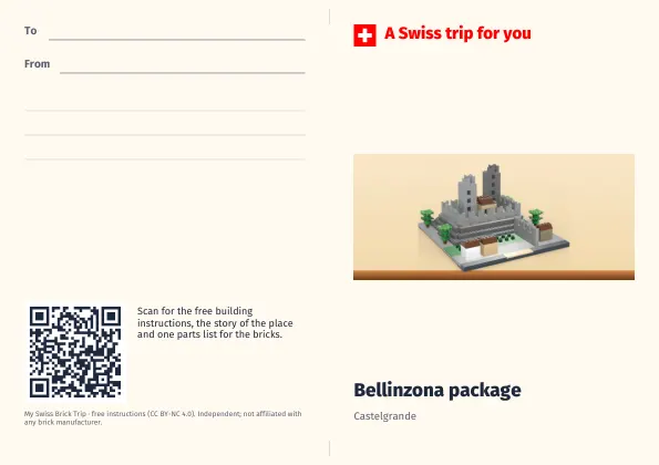 Gift card for Bellinzona package