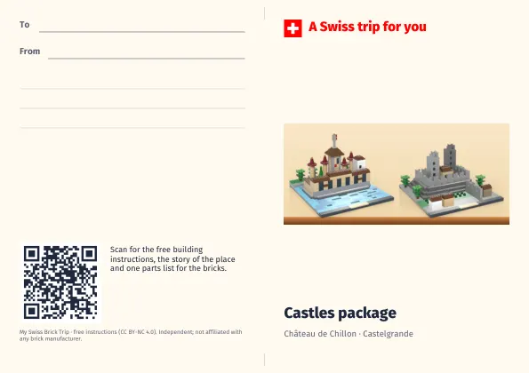 Gift card for Castles package