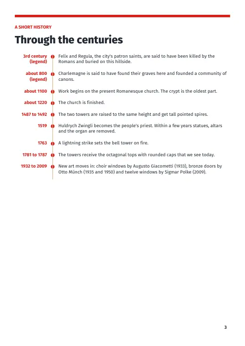 Booklet page 3: A short history