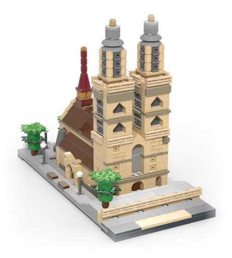 Brick-built model of the Grossmünster