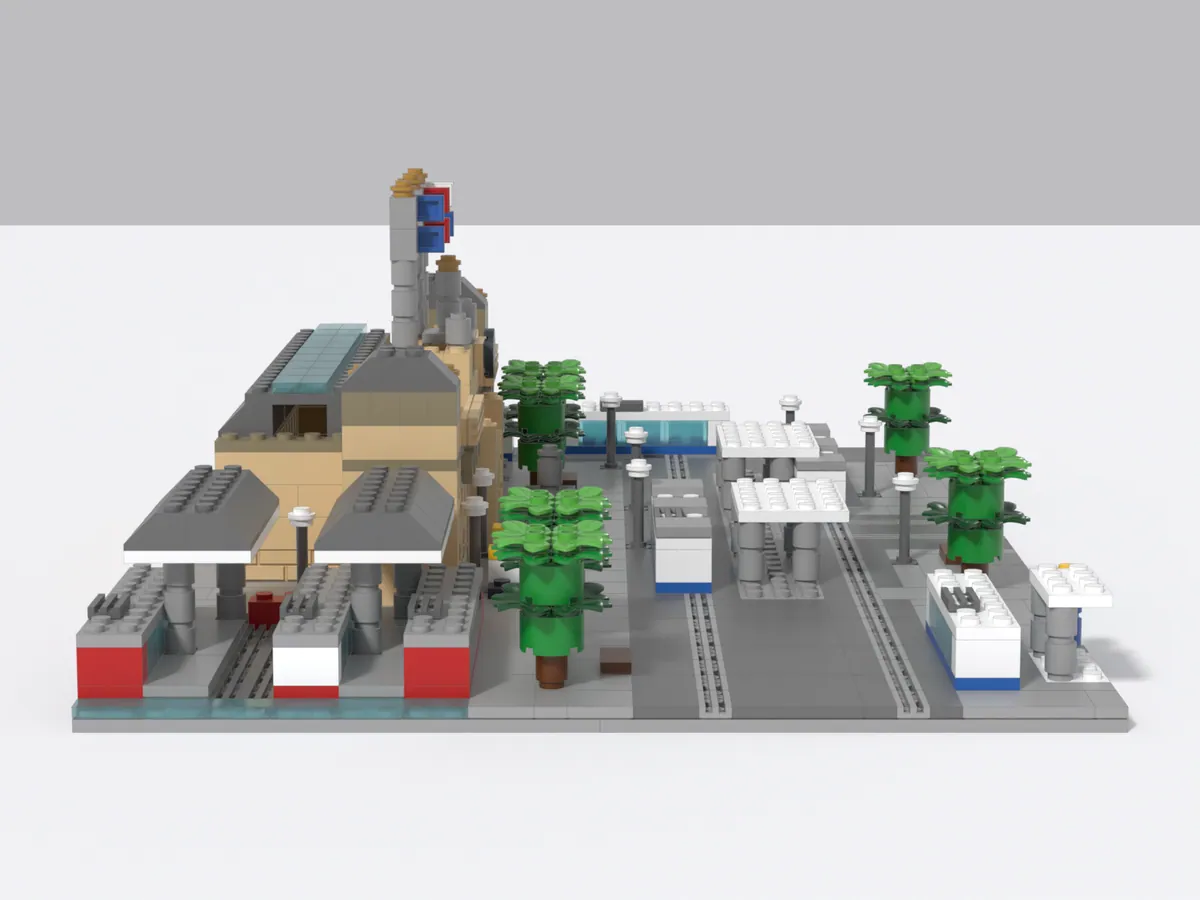 Zürich Hauptbahnhof model, front