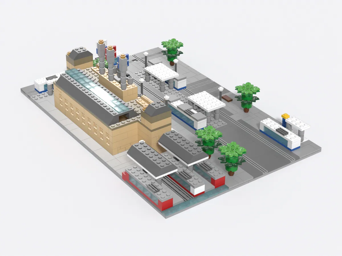 Zürich Hauptbahnhof model, front left