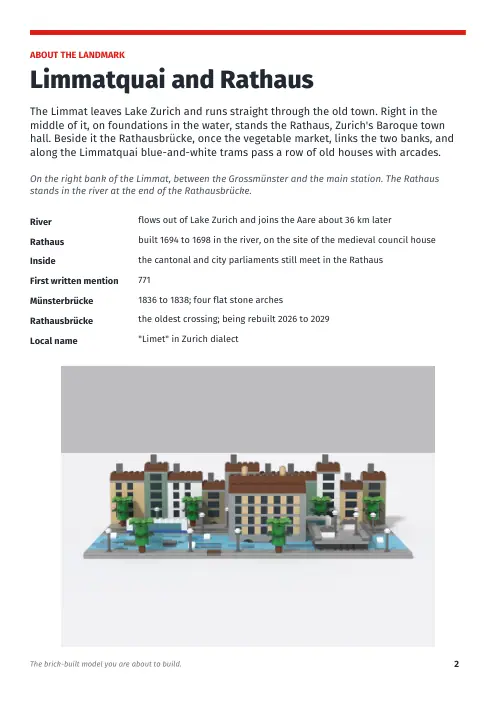 Booklet page 2: About the landmark