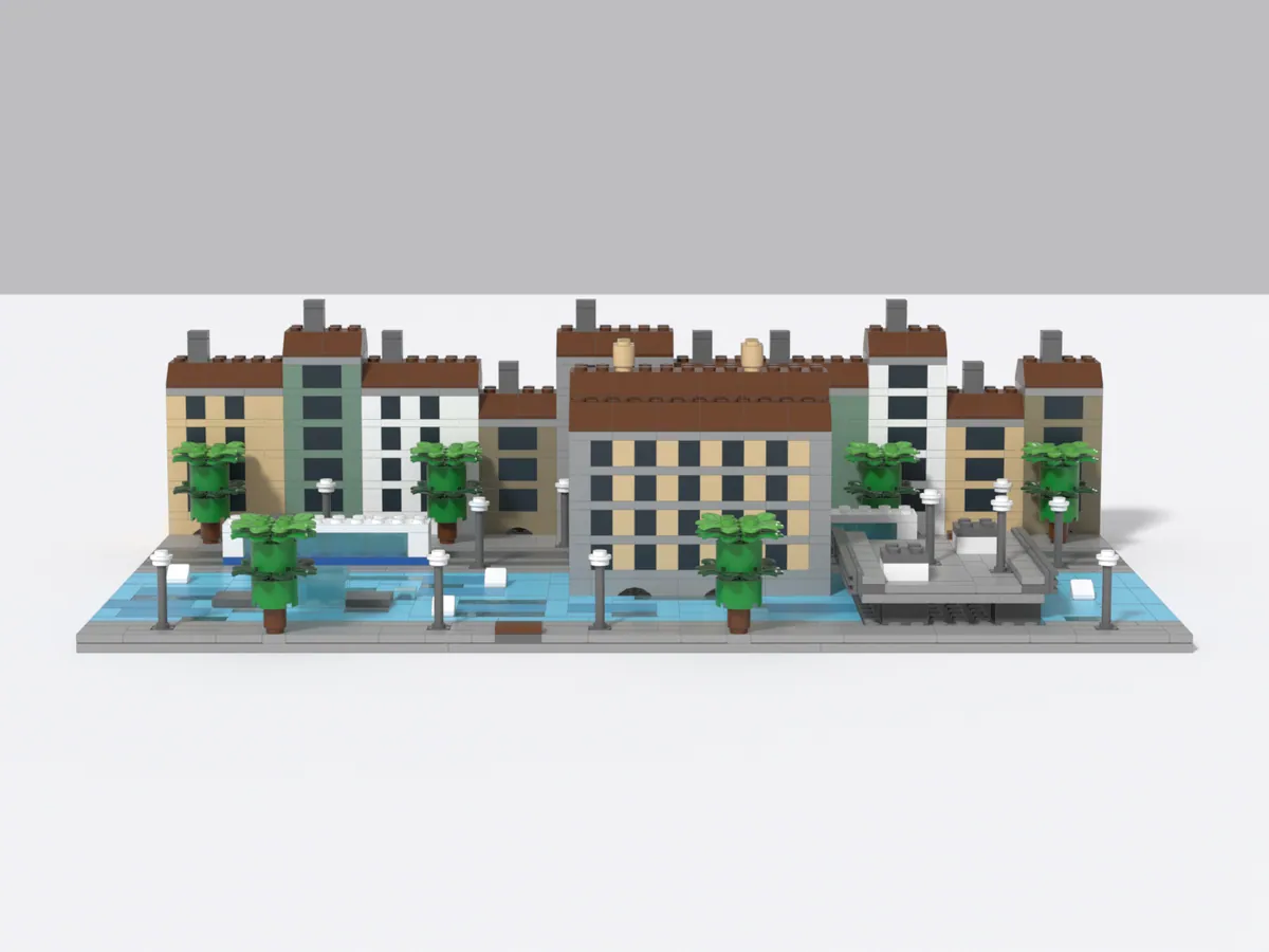 Limmatquai and Rathaus model, front