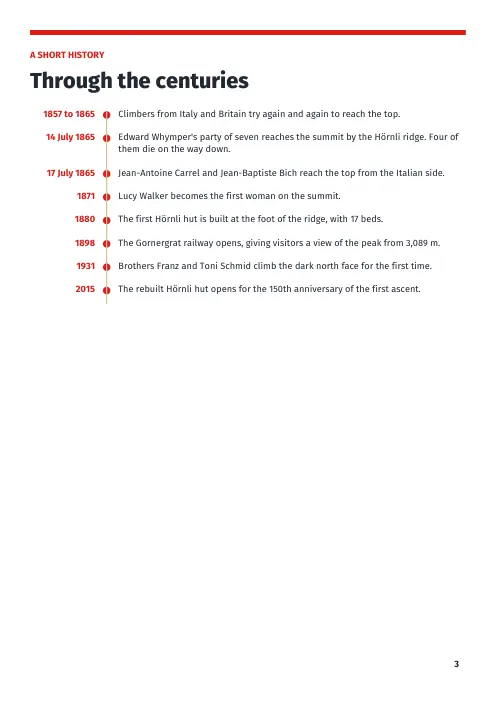Booklet page 3: A short history