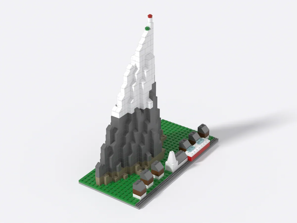 Matterhorn model, front right