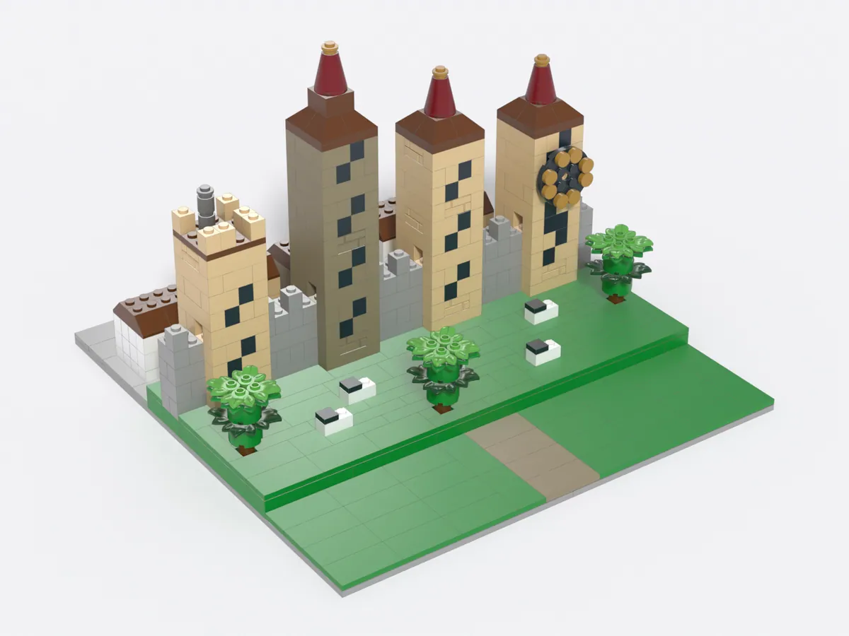 Museggmauer model, front left
