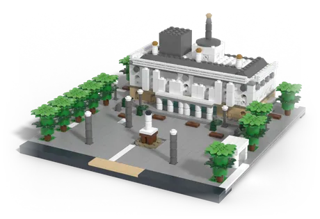 Brick-built model of the Opernhaus