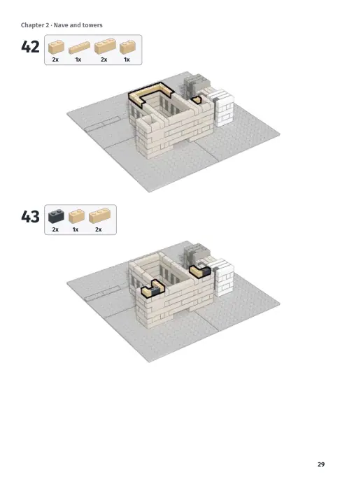 Booklet page 29: Build steps