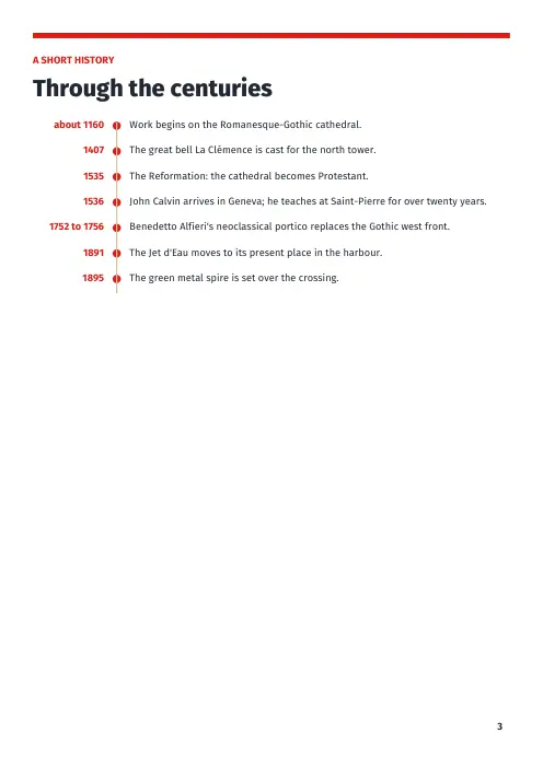 Booklet page 3: A short history