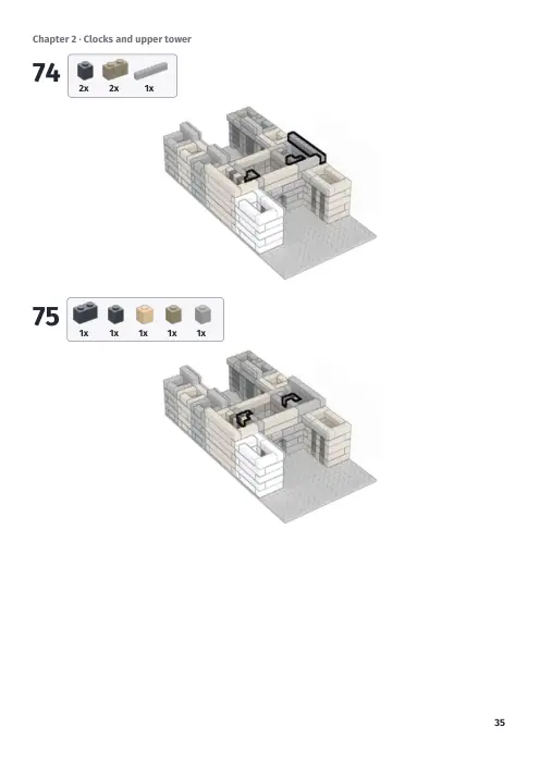 Booklet page 35: Build steps